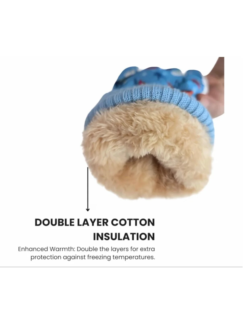 NEW Snow Gloves (Rated 10°F) Double Insulated Waterproof Touchscreen